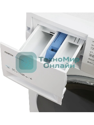 Стиральная машина Centek CT-1925 белый, загрузка фронтальная 12 кг, 1400 об/мин, класс: A+++