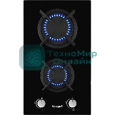 Газовая варочная панель Weissgauff HGG 320 BGR независимая, черный