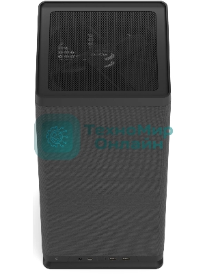 Компьютерный корпус без блока питания Fractal Design Mood, Mini-Tower, 1x180мм, 2xUSB-A 3.0 + 1xUSB 3.2 Type-C, SFX PSU Support, mITX черный