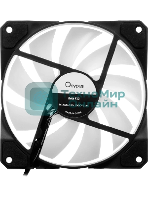 Реверсный вентилятор Fan Ocypus Beta F12 BK ARGB REVERSE BLADE PWM черный