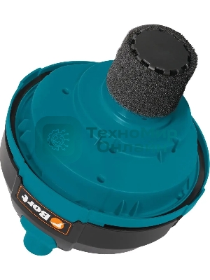 Пылесос профессиональный Bort BSS-1530 черный, 300/1500 Вт, уборка влажная/сухая, пылесборник мешок/контейнер 30л