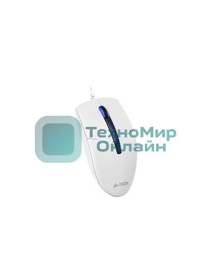 Мышь проводная A4Tech N-530S белый, 1200 dpi, USB, кнопки - 3