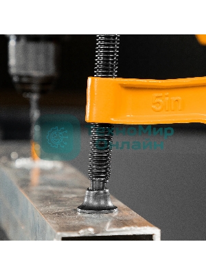 Струбцина Denzel G-образная, усиленная, 125 мм