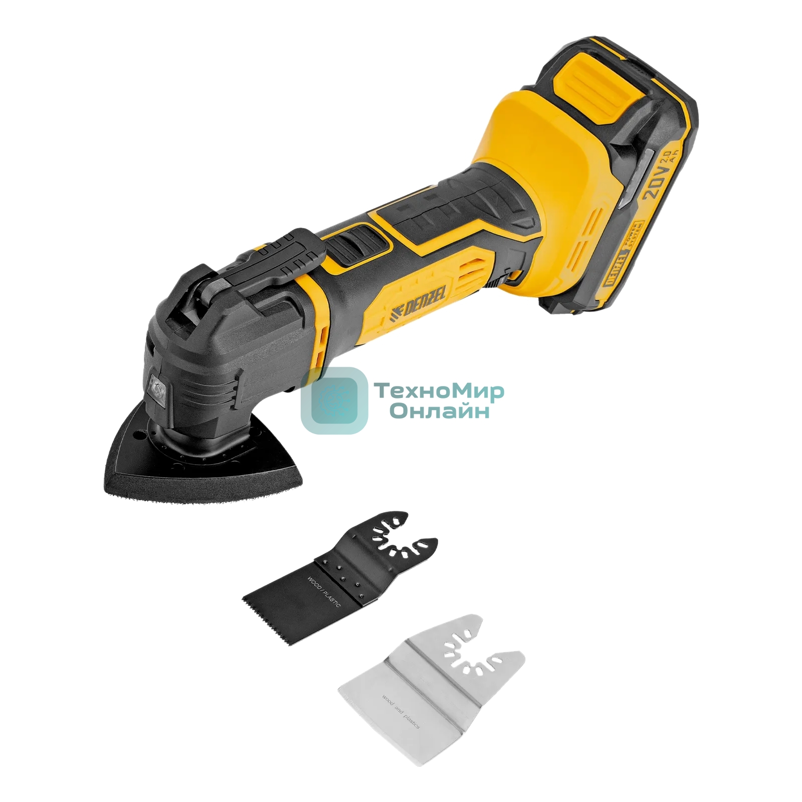 Инструмент многофункциональный аккумуляторный Denzel CMTH-20, Li-Ion, 20 В