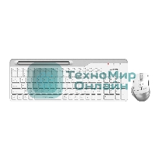 Комплект клавиатура+мышь A4Tech FStyler FB2535C беспроводной, USB + Bluetooth, 2000 DPI, белый