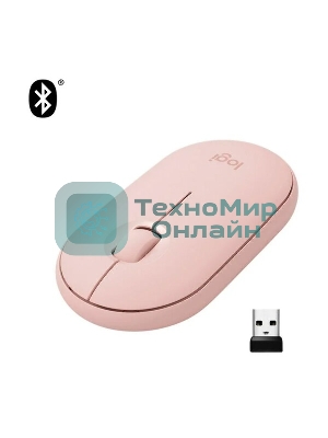 Мышь беспроводная Logitech Pebble 2 M350S Rose 910-007014