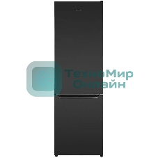 Холодильник Maunfeld MFF176SFSB черный двухкамерный 188/75л морозилка снизу, ручная разморозка