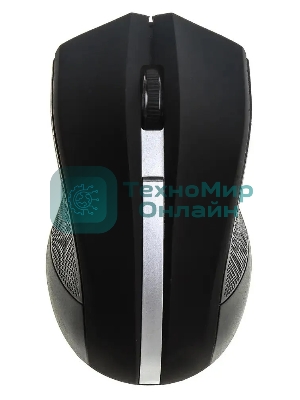 Мышь беспроводная Oklick 615MW черный/серебристый, 1000 dpi, радиоканал, USB, кнопки - 3