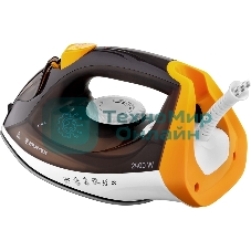 Утюг BRAYER BR4003 коричневый/белый/желтый, 2400 Вт, 25 г/мин, 140 г/мин, 330 мл