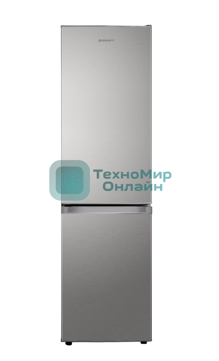 Холодильник Kraft KF-NF282X нержавеющая сталь двухкамерный 164/64л морозилка снизу, No Frost