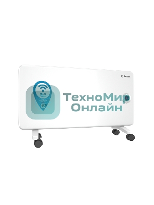 Конвектор электрический Thermex Frame 1500E белый, 1500 Вт, 20 м2, термостат, дисплей, WiFi