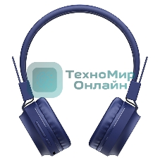 Беспроводные/проводные наушники Hoco W25 синий, полноразмерные, Bluetooth + проводной, до 12 ч.