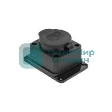 Розетка настенная с защитной крышкой каучуковая 230В 2P+PE 16A IP44 EKF PROxima