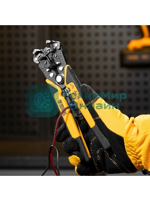 Щипцы для зачистки электропроводов Denzel 0,2-6 мм2, функция обрезания проводов