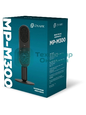 Микрофон проводной Оклик MP-M300 1.5м черный
