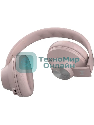 Беспроводные/проводные наушники Harper HB-412 светло-розовый, накладные, Bluetooth + проводной, до 5 ч
