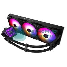 Водяное охлаждение для процессора Thermalright Frozen Warframe Pro 360 черный ARGb (360мм, черный, ARGb/Fans: 3x120мм, 70.84CFM, 29.8dBA, 2000RPM/Pump height 60мм, 23dBA, 3000RPM, Rad thickness 27mm/S: 1200, 1700, 1851, 2011, 2066, 115X, AM4, AM5)