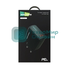 Сетевое зарядное устройство MORE CHOICE (4610196409936) NC60 1USB-C 3.0A PD 20W быстрая зарядка черный