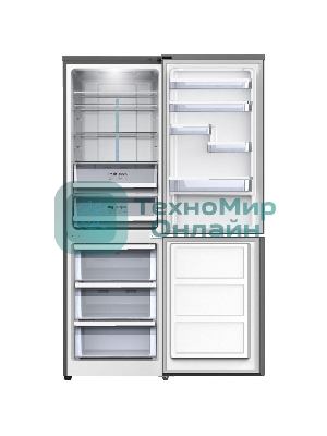 Холодильник DeLonghi DCS 19NFI IS DAMIANO серый двухкамерный 230/100л морозилка снизу, No Frost