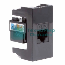 Розетка DKC RJ-45 кат. 6, Viva,1 мод., черный