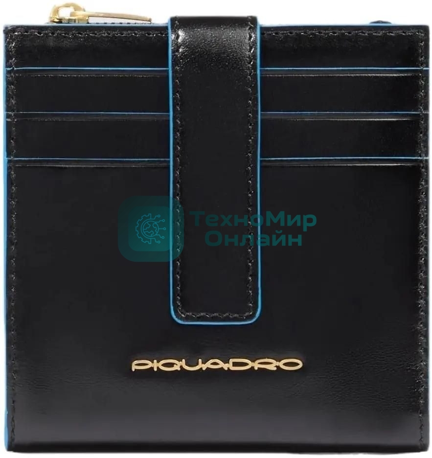 Картхолдер Piquadro Blue Square PP6843B2R/N черный, натуральная кожа
