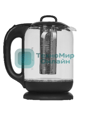 Чайник электрический BQ KT1701G черный, 2200 Вт, 1.7 л