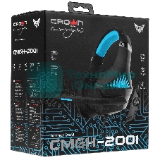 Гарнитура Crown CMGH-2001 чёрный, проводная