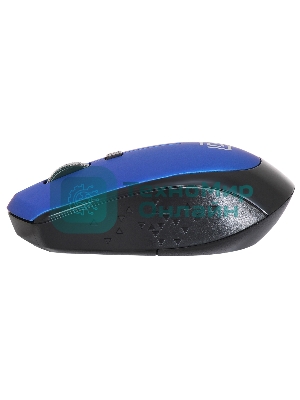 Мышь беспроводная Oklick 488MW синий/черный, 1600 dpi, радиоканал, USB, кнопки - 4