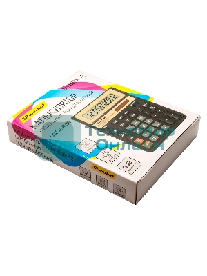 Калькулятор настольный Silwerhof SH-888X-12 черный 12-разр.