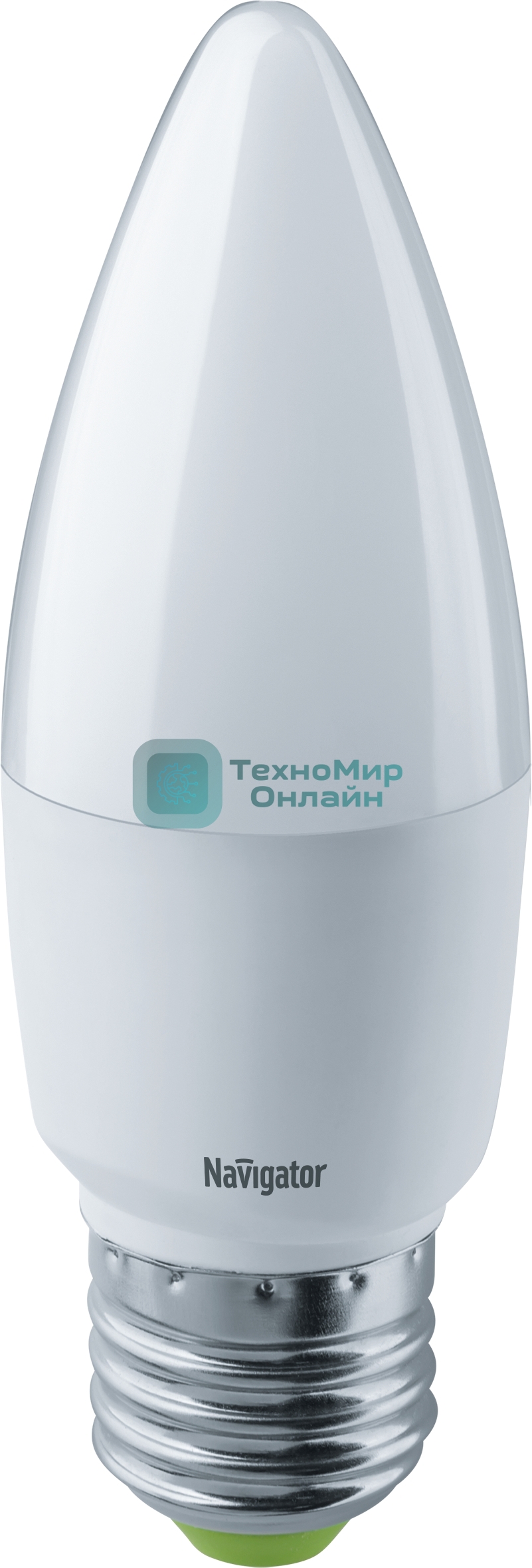 Лампа светодиодная Navigator NLL-C37-7-230-2.7K-E27-FR 7 Вт свеча 2700К теплый белый E27 525 лм 176-264В