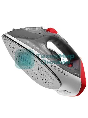 Утюг BRAYER BR4011 черный/белый/красный, 2400 Вт, 20 г /мин, 140 г/мин, 330 мл