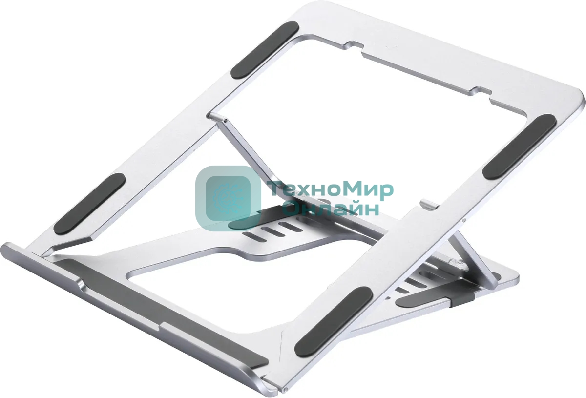 Подставка для ноутбука Buro BU-LS120 238x17x215мм 450г алюминий серебристый