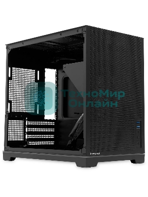 Компьютерный корпус без блока питания Case HSPD M211, Mesh Mini-tower, Black, TG, 0.7 SPCC, no fans,mATX, mITX, 175/330/150мм, 2x2.5