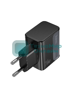 Зарядное устройство Hoco 20Вт, 3А, QC3.0/PD, 1xUSB, 1xType-C, CS71A, черный, коробка