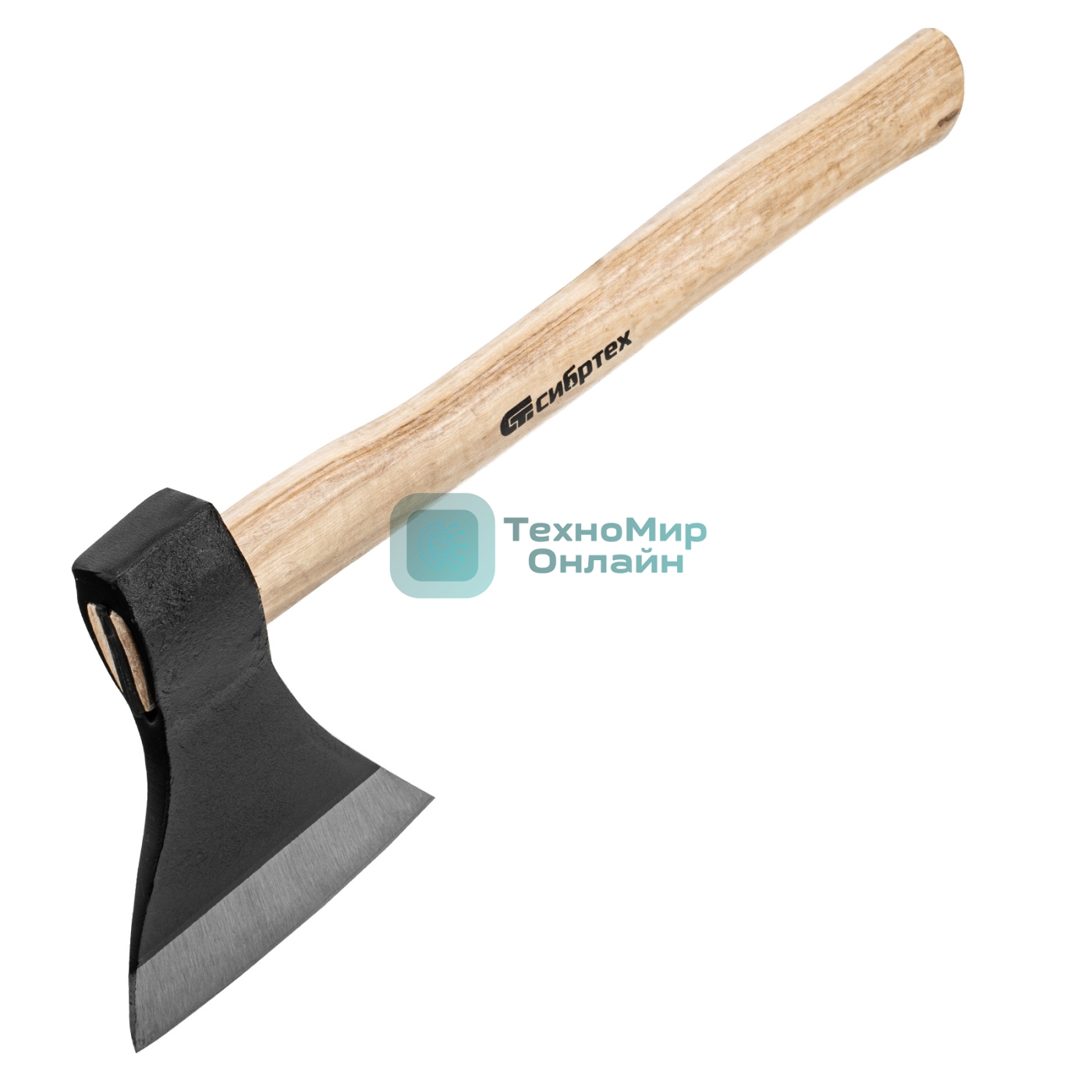 Топор Сибртех ТП11-08, 800 г, в сборе, кованый, деревянное топорище
