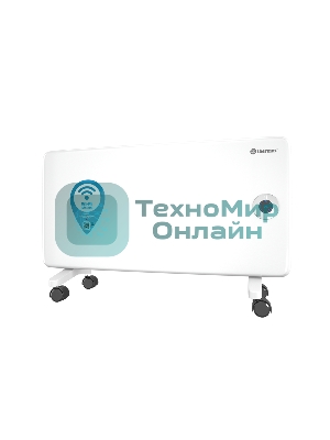 Конвектор электрический Thermex Frame 1500E белый, 1500 Вт, 20 м2, термостат, дисплей, WiFi