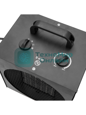 Пушка тепловая (тепловентилятор) Rexant электрическая, квадратная, PTC, 5кВт