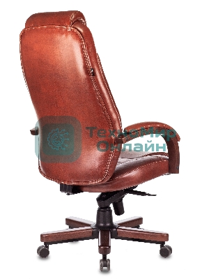 Кресло Бюрократ T-9923WALNUT Leather Eichel светло-коричневый, кожа