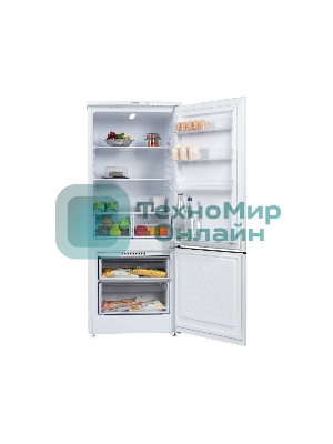 Холодильник Бирюса 551 белый двухкамерный 180/60л морозилка снизу, автоматическое оттаивание