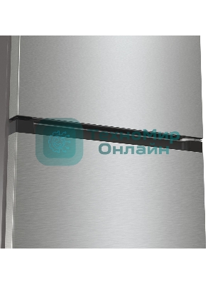 Холодильник Gorenje NRKE62XL серебристый металлик двухкамерный 203/99л морозилка снизу, No Frost