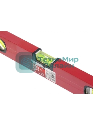 Уровень алюминиевый Matrix 400 мм, фрезерованный, 3 глазка