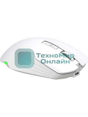 Мышь беспроводная/проводная Defender Whisper GM-209 белый, 7200 dpi, радиоканал, Bluetooth, USB, кнопки - 8