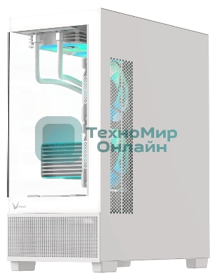 Компьютерный корпус AeroCool/Formula V Line Crystal E1 White, ATX, TYPE-C*1, USB3.0*2, Switch Display Panel