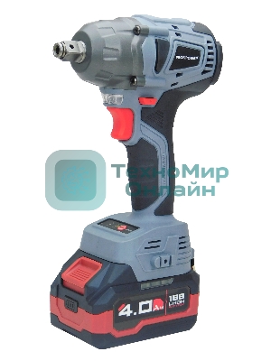 Аккумуляторный бесщеточный НАБОР 2в1 ProfiPower E0092: УШМ E0080 и гайковерт E0081 (Li-ion-2шт 18В, 4.0А·ч, З/У)