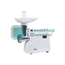 Мясорубка электрическая OASIS MG-TK1 белый, 1500 Вт, 1.8 кг/мин, реверс, защита от перегрузки, насадки - 4