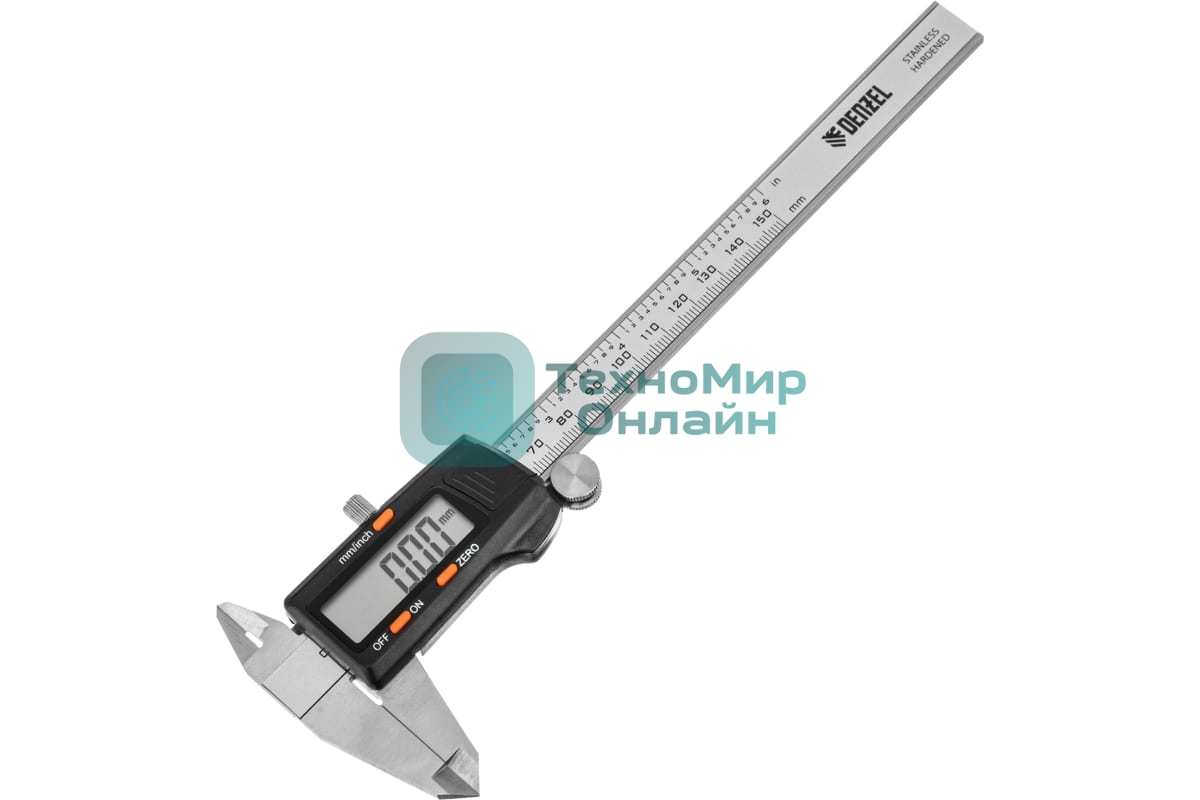 Штангенциркуль Denzel, 150 мм, электронный, с глубиномером