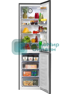 Холодильник Beko B1RCNK332G серый двухкамерный 200/100л морозилка снизу, No Frost