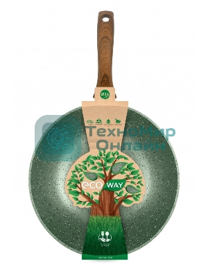Сковорода вок 26 НЕВА МЕТАЛЛ ПОСУДА EW3126 ECO WAY н/р