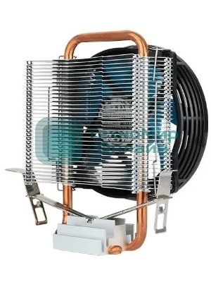 Кулер для процессора Aerocool/Formula Verkho 1-3P черный/синий, 90 мм, алюминий/медь, 2300 об/мин, 27.6 дБ, 3 pin, 100 Вт, 125 мм