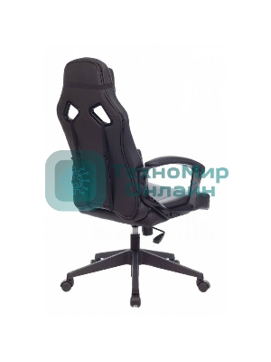 Кресло Zombie DRIVER черный, экокожа, 120 кг, механизм качания